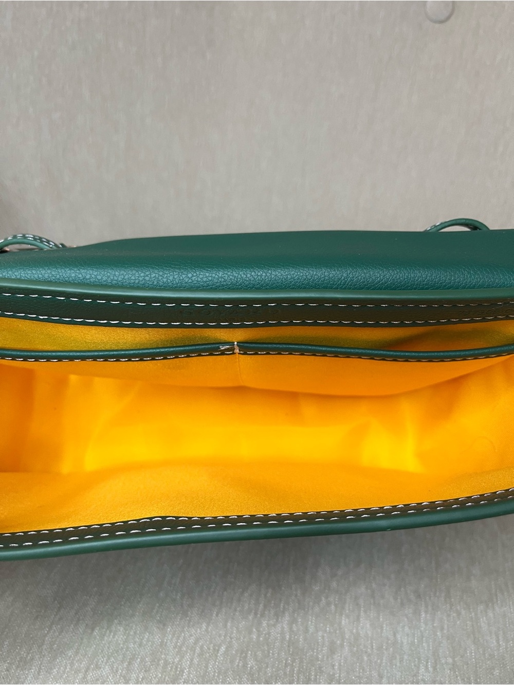 Green Leather-Trim Shoulder Bag by - Picture 3 of 3